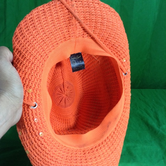 Country Girl Orange Cowboy Hat Something Special - Picture 8 of 8